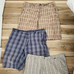 Lot Of 3 Y2K Plaid Shorts 38